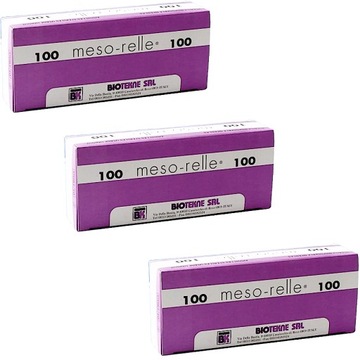 Igły do Mezoterapii Igłowej MesoRelle 32G 0,23x4mm -3 opakowania
