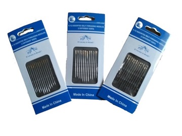 НАБОР САМОЗАПРАВОЧНЫХ ШВЕЙНЫХ ИГЛ ИЗ 12 ИГЛ