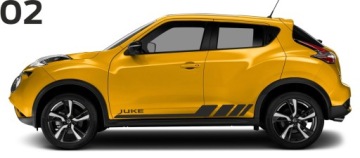 Наклейки Nissan Juke - ГАРАНТИЯ КАЧЕСТВА