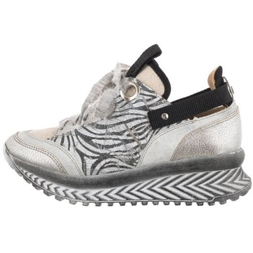 Buty Damskie Sneakersy Damskie Maciejka Srebrne 04916-03