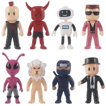 Figurki Stumble Guys Postacie z Gry 8 sztuk