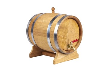 Дубовая бочка 10л для виски, самогона, вина, ликеров (с сертификатом ПЖ)