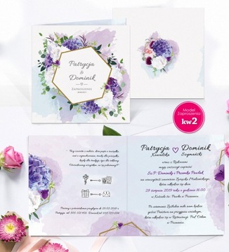 Zaproszenia Ślubne Rustykalne Boho Kwiaty Personalizowane - Kreator Online