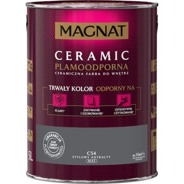 FARBA MAGNAT CERAMIC 5L C54 STYLOWY ANTRACYT