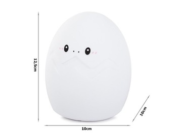 СВЕТОДИОДНЫЙ НОЧНИК ДЛЯ ДЕТЕЙ EGG RGB USB ПУЛЬТ ДУ