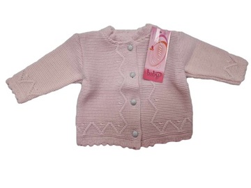 SWETER SWETEREK DLA DZIEWCZYNKI RÓŻOWY JOMAR