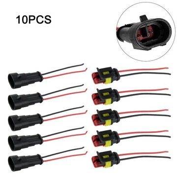 5 para 12V 2Pin złącze przewodu kablowego wtyczka