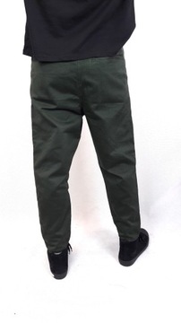 Zielone spodnie męskie jeansowe CHINO ARMY 32/32