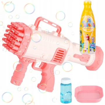 DUŻA MASZYNA DO BANIEK PISTOLET BAZOOKA DLA DZIECI