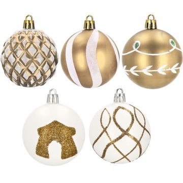 НЕ РАЗБИВАЕМЫЕ РОЖДЕСТВЕНСКИЕ ШАРЫ 20 шт. НАБОР 6 СМ ДЛЯ ЕЛКИ ПРЕМИУМ ДИЗАЙНЫ