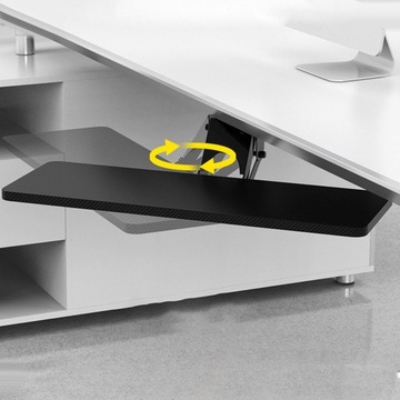 Черная настольная полка с подставкой для клавиатуры Heav