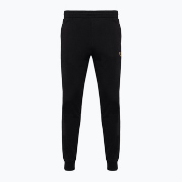 Spodnie męskie EA7 Emporio Armani Train Core ID Coft Slim black/gold logo L