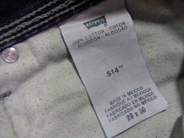 spodnie Levis lEVI'S 514 29x30 W29 L30 pas 79 cm