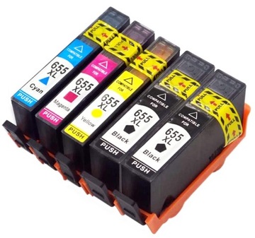 5x TUSZ DO HP 655 XL 3525 4615 4625 5525 6520 6525