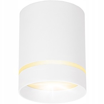 OPRAWA sufitowa TUBA LED GU10 80x100mm natynkowa BIAŁA do pokoju halogenowa