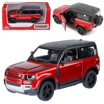 AUTO METALOWE LAND ROVER DEFENDER 90 METALOWY SAMOCHÓD MODEL KINSMART 1 36