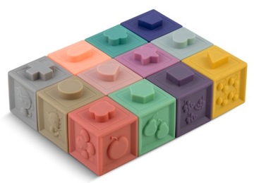 ИГРУШКА ДЛЯ ВАННЫ 24 ЭЛЕМЕНТА МОНТЕССОРИ БЛОКИ-СОРБЕР ДЛЯ ДЕТЕЙ RICOKIDS