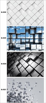 plakat abstrakcja 3d, linie, pasy, 100x70 cm