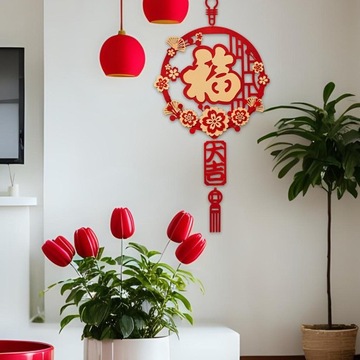 Украшения весеннего фестиваля, китайские новогодние куплеты, стиль D-стены