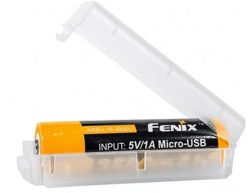 FENIX 18650 Akumulator 3500 mAh - 500 Cykli Ładowań / Ładowoanie USB