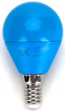 Żarówka LED G45 E14 4W NIEBIESKA