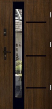 DRZWI ZEWNETRZNE INOX16ZD3 BLACK 72MM 100CM 100TKI CZYSTE POWIETRZE
