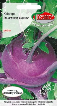 Kalarepa Delikatess Blauer fioletowa 2g nasiona