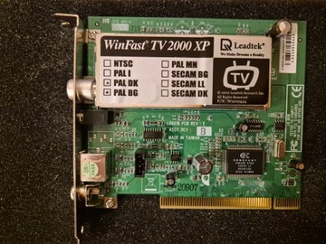 Tuner PCI analogowy Leadtek WinFast TV2000 XP Expert FABRYCZNIE NOWY!
