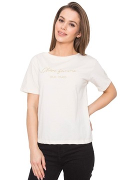Klasyczny T-SHIRT damski koszulka bawełniana - L