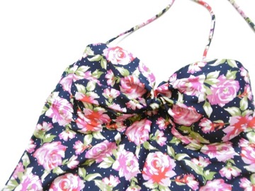 New Look strój kąpielowy na fiszbinach kwiaty 75B