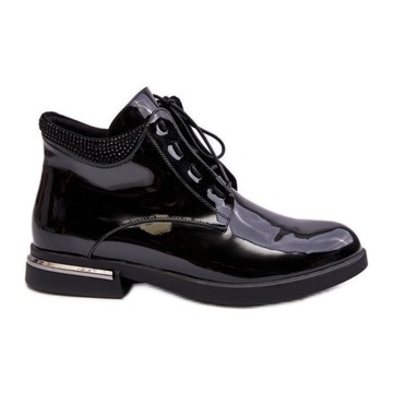 Czarne Skóra ekologiczna Buty Vinceza r.36