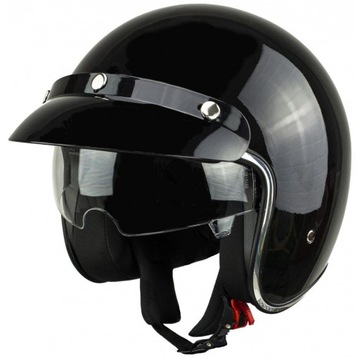Kask na skuter motocyklowy otwarty z daszkiem - L