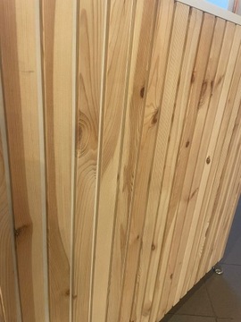 Монтаж сухой сосновой планки Лага для ворот LAMEL 1200x40x20