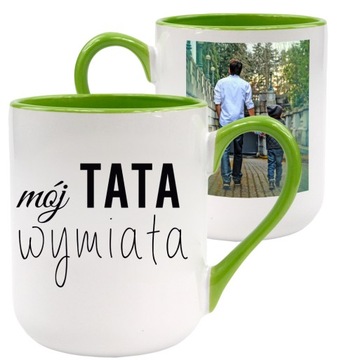 FOTO KUBEK PREZENT DLA MAMY TATY NA DZIEŃ OJCA MATKI Z WŁASNYM NADRUKIEM