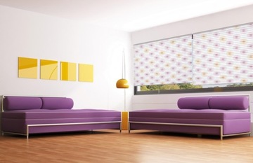 Затемняющие плиссированные рулонные шторы 80x270 a.print