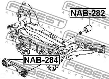 FEBEST NAB-284 LOŽISKO MECHANIZMUS DIFERENCIÁL