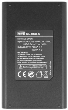 Зарядное устройство NEWELL DL-USB-C для аккумуляторов LP-E17