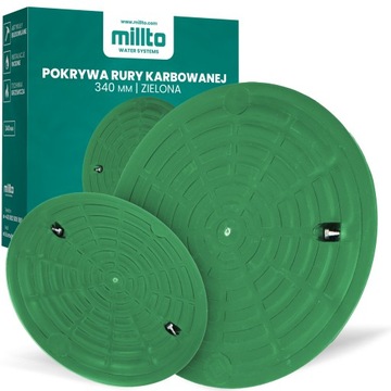 POKRYWA RURY KARBOWANEJ 340 MM TRZONOWEJ WŁAZ DEKIEL STUDNI STUDZIENKI PP