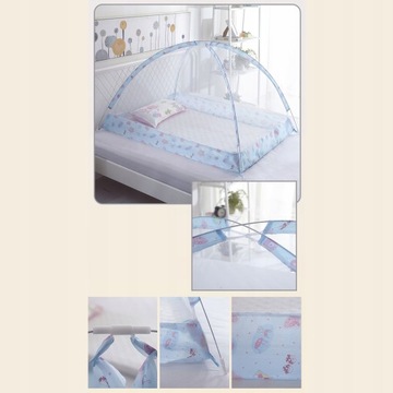 СКЛАДНАЯ ДОРОЖНАЯ кроватка, ВОСПРОИЗВЕДЕНИЕ С МОСКИТНОЙ СЕТКОЙ