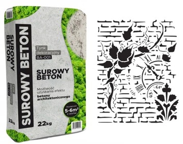 BETON architektoniczny TYNK dekoracyjny SZABLON