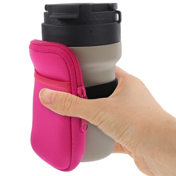 Tumblers Przenośny kubek z zamkiem błyskawicznym