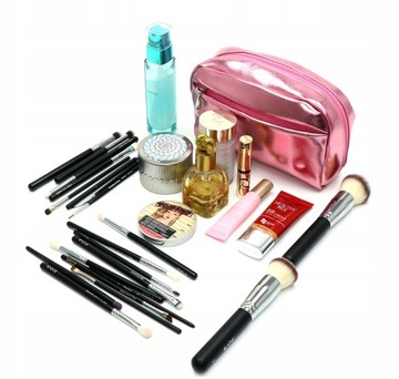 Organizer na przybory do makijażu kosmetyczka pędzle toaletka podróżna