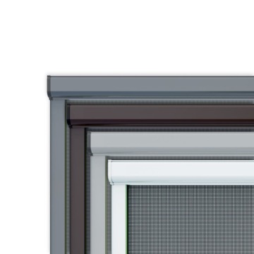 Рулонная москитная сетка на крышу, изготовленная на заказ, БЕЛАЯ.