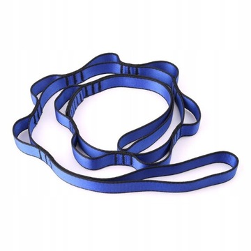 Niebieski styl Wspinaczka Nylon Daisy Chain Lina z