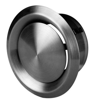 Anemostat metalowy nierdzewny fi 125 AUN125