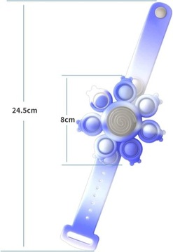 LED Wristband Fidget Toys Glow Bransoletki, pop,Y