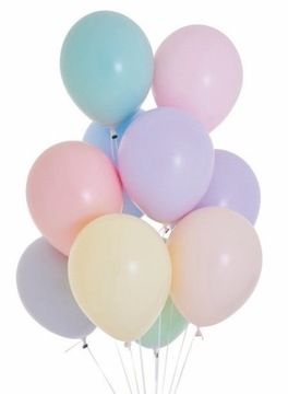 BALONY Macarons MAKARONIKI 30cm 10 sztuk Pastelowe