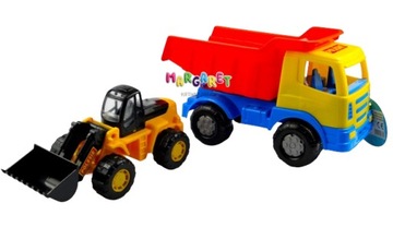 АВТОМОБИЛЬ-САМОСВАЛ МИРАЖ + ТРАКТОР-ЗАРЯДНОЕ УСТРОЙСТВО МАСТЕР ПОЛЕСЬЕ 1+