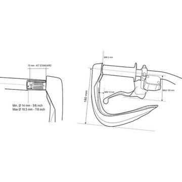 Поручни Acerbis Dual Road, черные