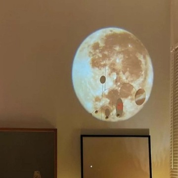 Świąteczne światła projekcyjne Fotografia tła z 1 filmem